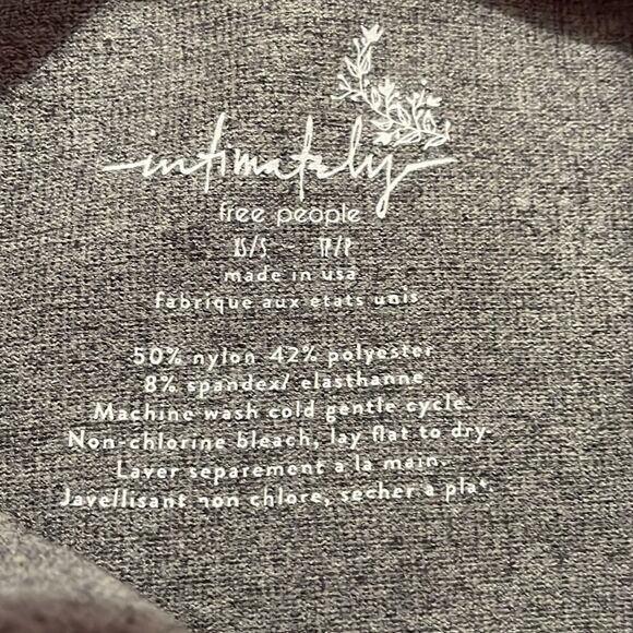 Intimately by Free People Womens Gray Sleeveless Bodysuit - Picture 4 of 5